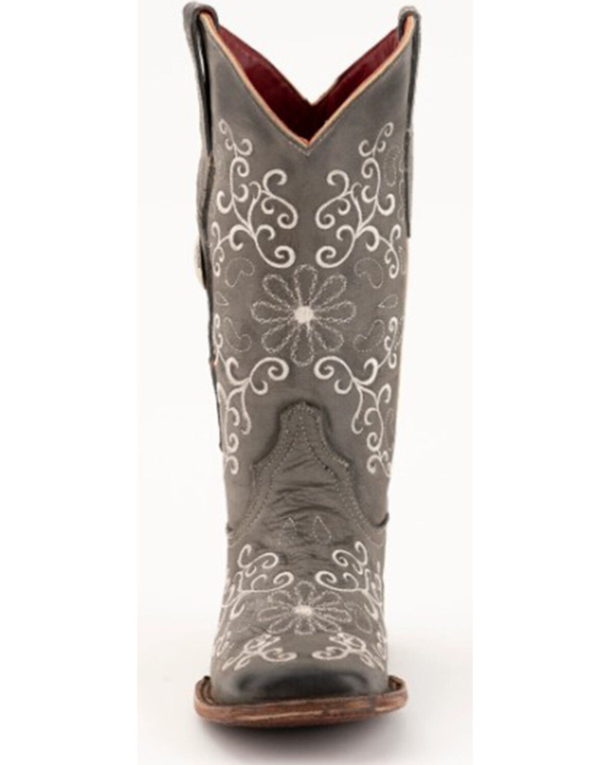 Image #3 - Ferrini Women's Bella Western Boots - Square Toe, Grey, hi-res