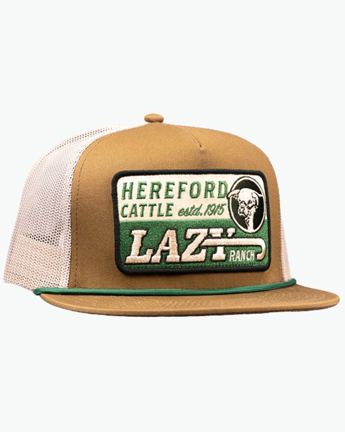 Image #1 - Lazy J Ranch Wear Men's Shafter Logo Ball Cap, Tan, hi-res