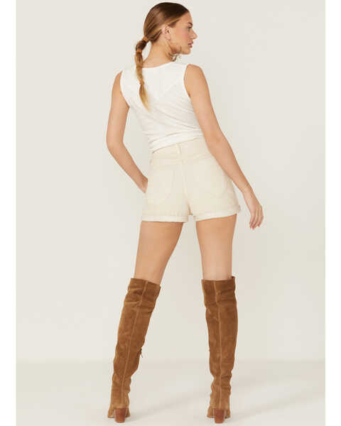 Image #3 - Rolla's Women's High Rise Corduroy Dusters Slim Shorts , Sand, hi-res