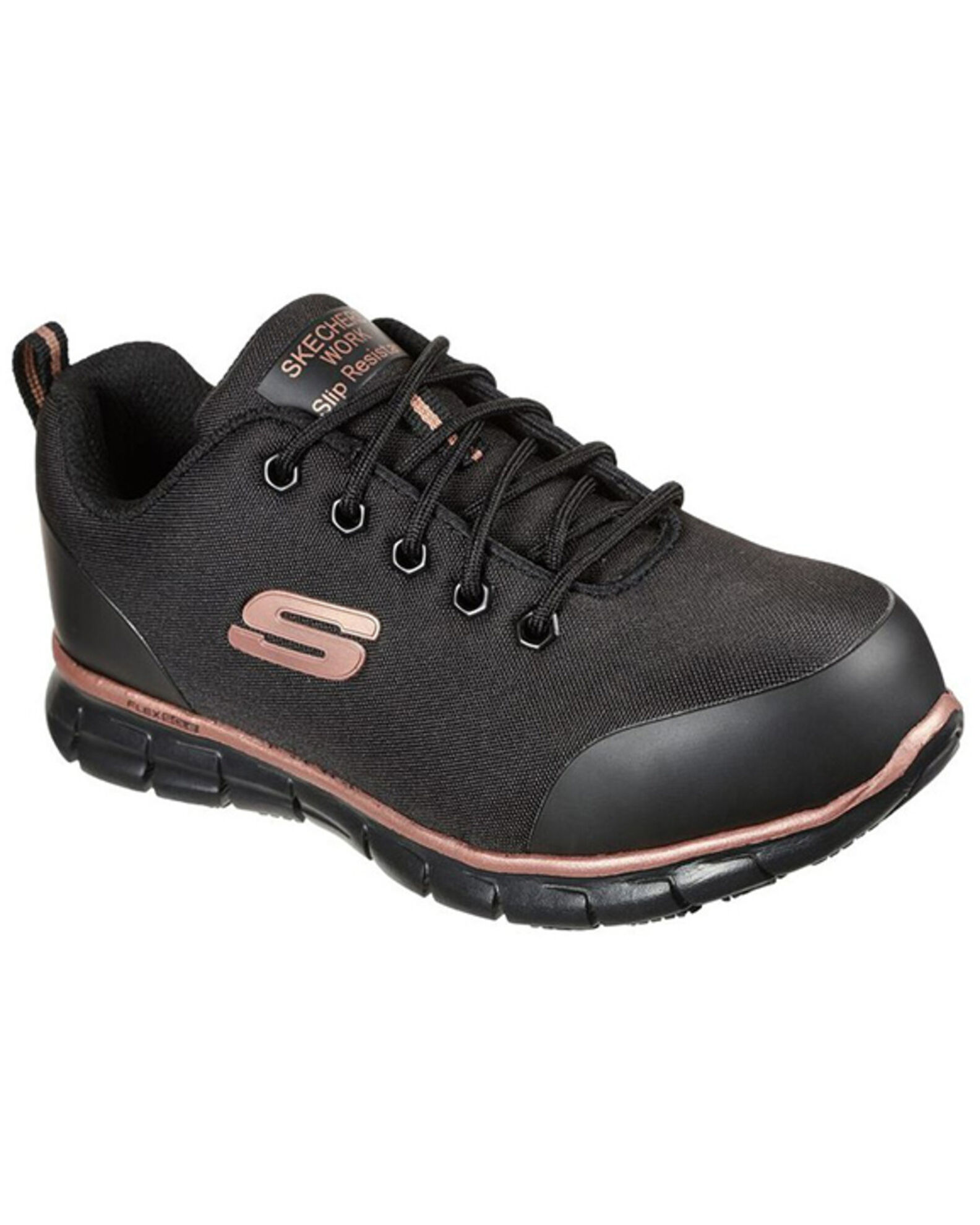 Skechers Women s Sure Track Lightweight Chiton Work Shoes Alloy