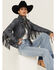 Image #1 - Mauritius Leather Women's Melbourne Denim Fringe Leather Jacket, , hi-res