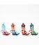 Image #2 - Boot Barn Glass Cowboy Boots Christmas Ornament Set - 4 Piece, Silver, hi-res