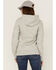 Image #3 - Carhartt Women's Clarksburg Sleeve Logo Hooded Sweatshirt, Heather Grey, hi-res