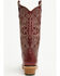 Image #5 - Circle G Women's Spiral Embroidered Tall Western Boots - Snip Toe, Wine, hi-res