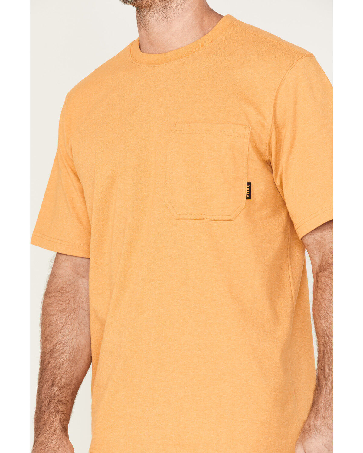 Image #3 - Hawx Men's Forge Work Pocket T-Shirt, Yellow, hi-res