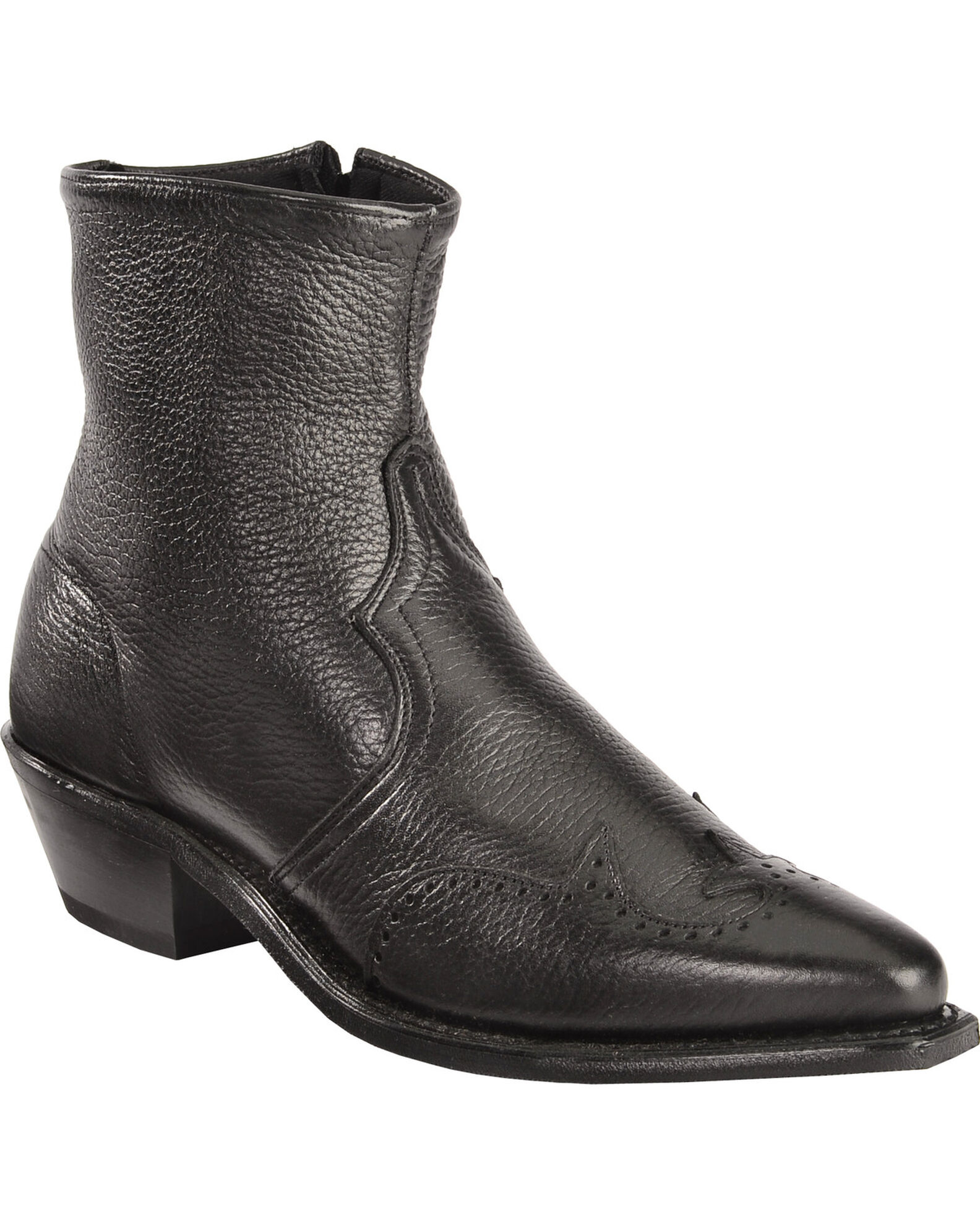 Abilene western wingtip zipper boots outlet