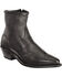 Image #1 - Abilene Western Wingtip Zipper Boots - Snip Toe, Black, hi-res