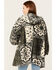 Image #4 - Mystree Women's Paisley Print Fur Hooded Jacket, Black, hi-res
