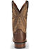 Image #7 - Dan Post Men's Alamosa Full Quill Ostrich Western Boots - Broad Square Toe, Chocolate, hi-res