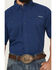 Image #3 - Ariat Men's 360 Solid Short Sleeve Button-Down Performance Shirt, Dark Blue, hi-res