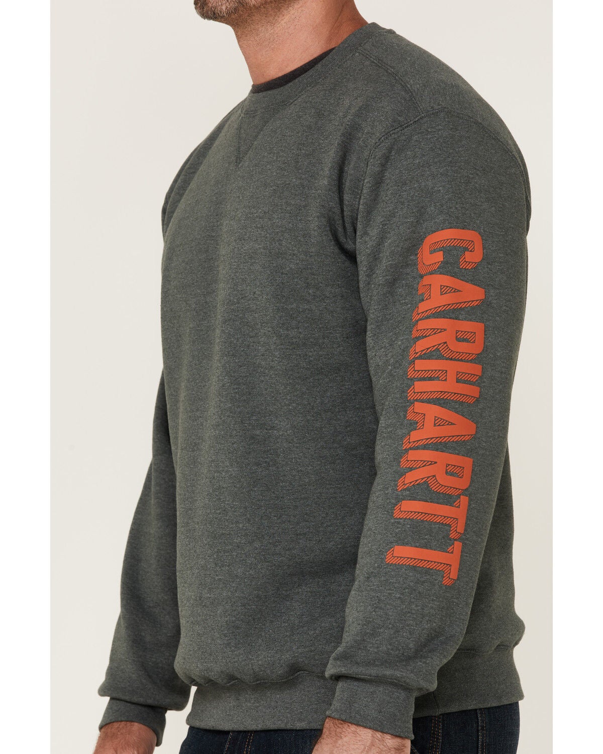 Heather Elm Logo Midweight Crew 