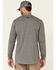 Hawx Men's Charcoal Original Logo Crew Long Sleeve Work T-Shirt - Tall , Charcoal, hi-res