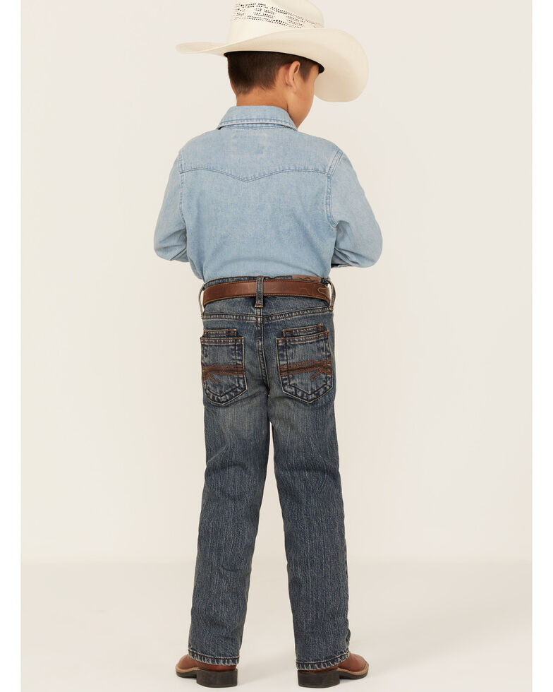 Cody James Little Boys' Steel Dust Medium Wash Mid-Rise Stretch Slim Straight Jeans - Sizes 4-8, Blue, hi-res