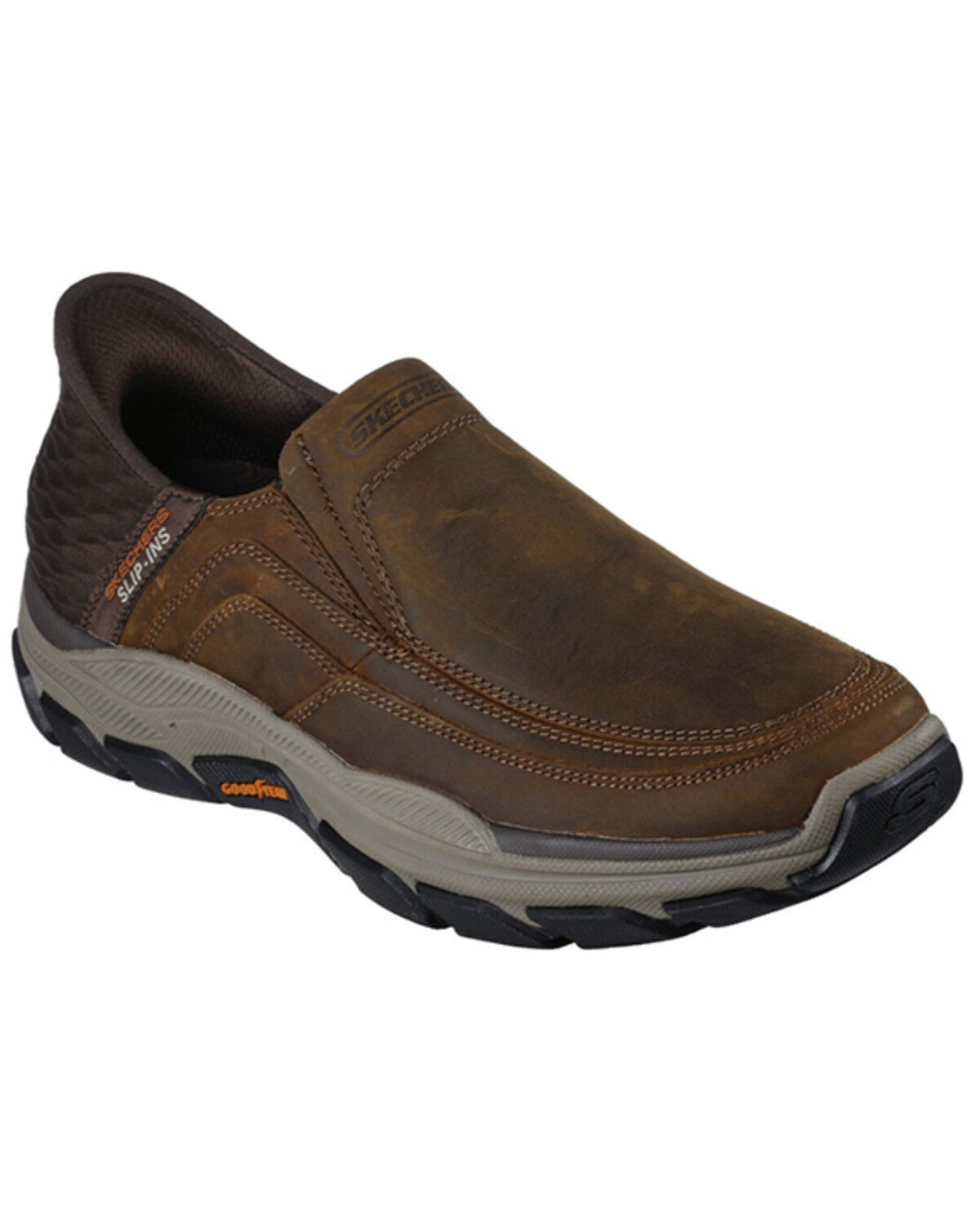 Image #1 - Skechers Men's Elgin Slip-Ins RF Casual Shoes - Moc Toe, Dark Brown, hi-res
