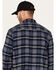 Image #4 - Hawx Men's Ball Plaid Print Long Sleeve Button-Down Flannel Work Shirt, Navy, hi-res