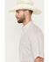 Image #2 - George Strait by Wrangler Men's Geo Print Short Sleeve Button-Down Stretch Western Shirt, White, hi-res