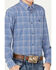 Image #3 - Ariat Boys' Small Pro Series Grid Plaid Print Long Sleeve Button-Down Western Shirt, Blue, hi-res
