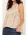 Image #3 - Cleo + Wolf Women's Embroidered Halter Top, Cream, hi-res