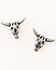 Image #5 - Shyanne Women's 6-piece Silver & Turquoise Longhorn Dreamcatcher Earrings Set, Silver, hi-res
