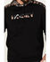 Hooey Men's Canyon Southwestern Print Hooded Sweatshirt, Black, hi-res