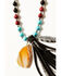 Shyanne Women's Dakota Agate Beaded Tassel Necklace , Silver, hi-res