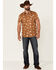 Pendleton Men's Tan Shoreline Rodeo Button Front Short Sleeve Western Shirt , Tan, hi-res