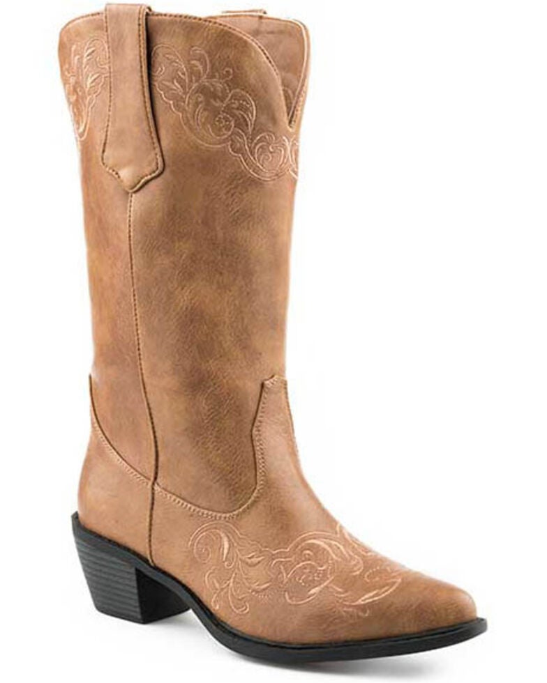 Roper Women's Faux Leather Western Boots Round Toe Sheplers