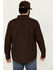 Image #4 - Brothers & Sons Men's Hamilton Solid Long Sleeve Button-Down Western Shirt Jacket, Dark Brown, hi-res