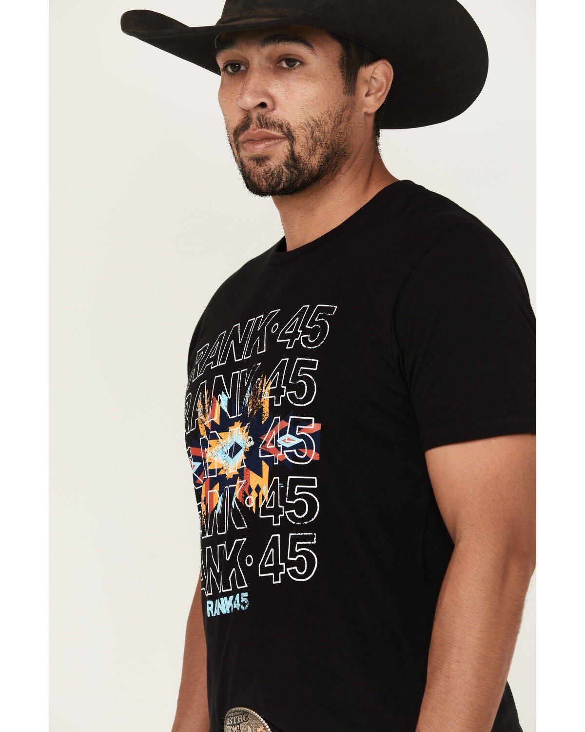 Image #2 - RANK 45&reg; Men's Strom Southwestern Print Short Sleeve Graphic T-Shirt, Black, hi-res