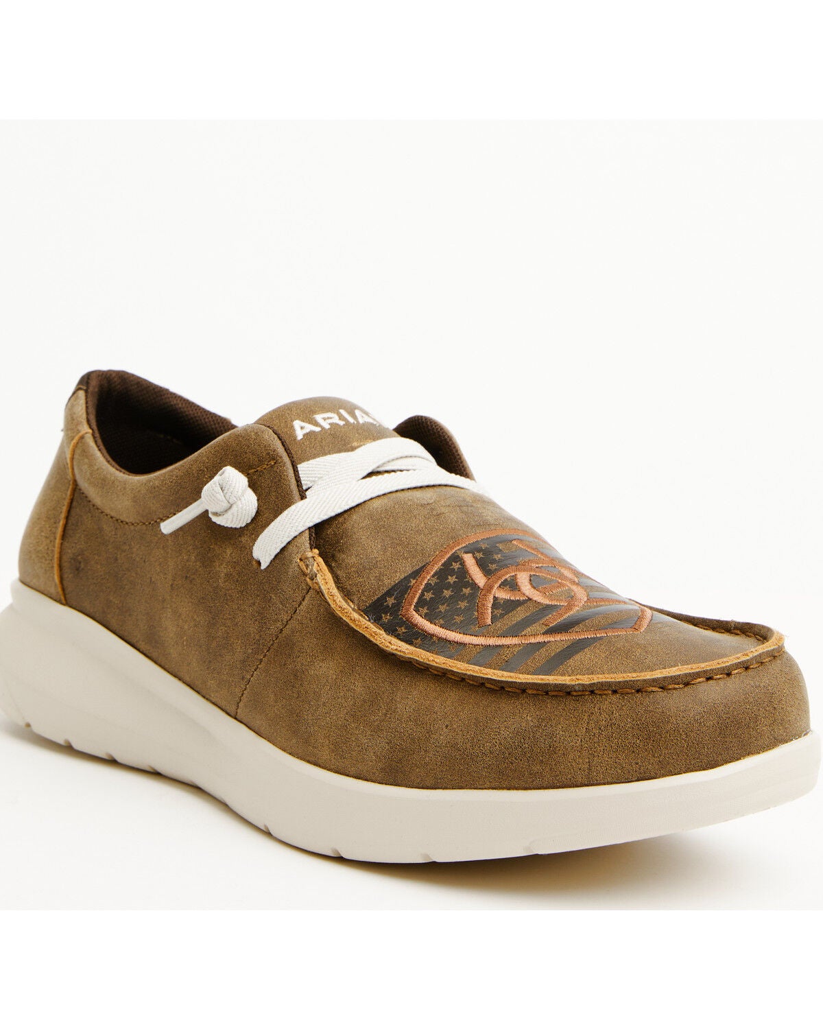 Image #1 - Ariat Men's Hilo Casual Shoes - Moc Toe, Brown, hi-res