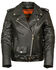 Image #1 - Milwaukee Leather Women's Full Length Side Lace Leather Motorcycle Jacket, Black, hi-res