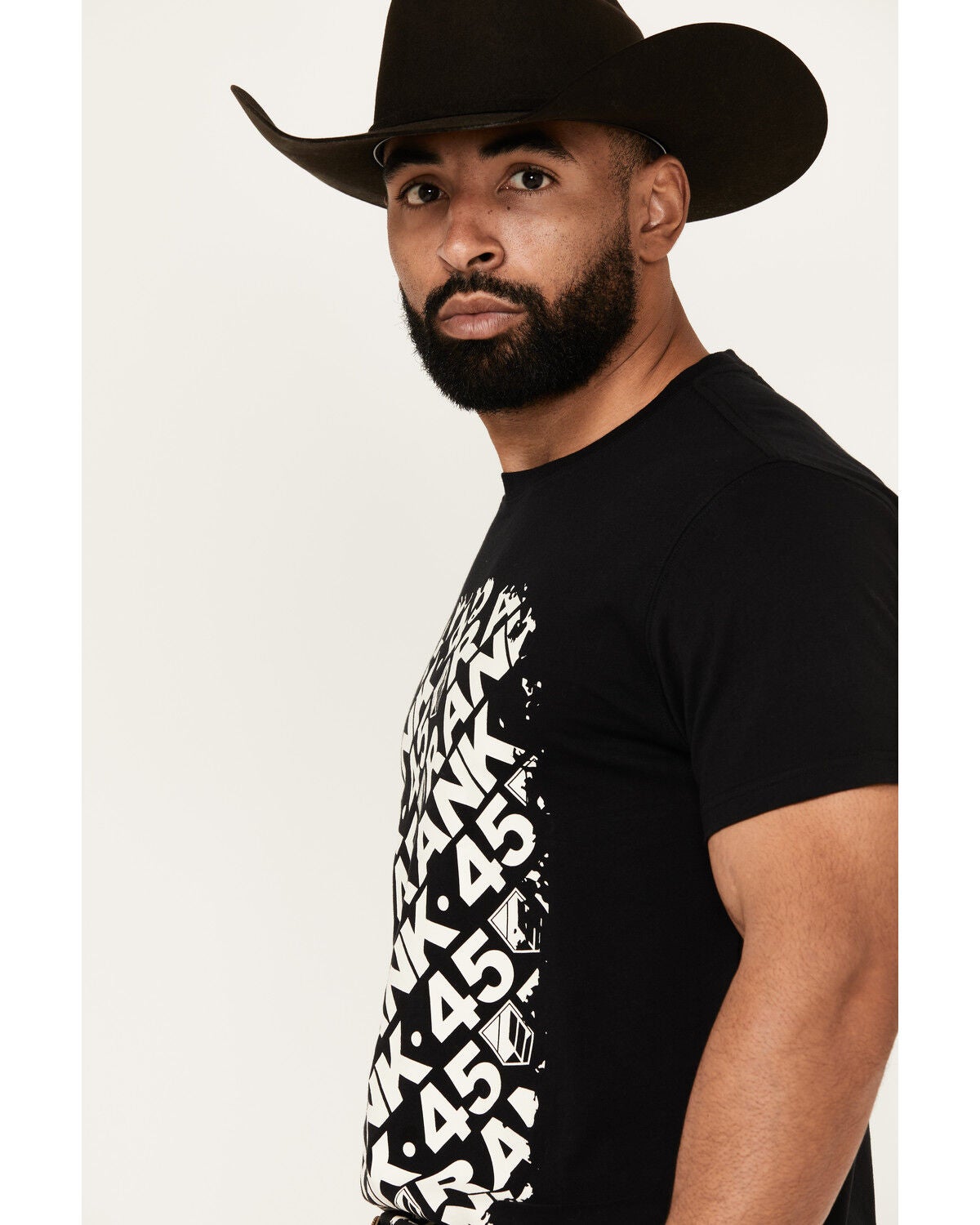 Image #2 - RANK 45&reg; Men's Exploded Logo Short Sleeve Graphic T-Shirt, Black, hi-res