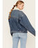 Image #4 - Levi's Women's Medium Wash 90s Sherpa Trucker Jacket, Blue, hi-res