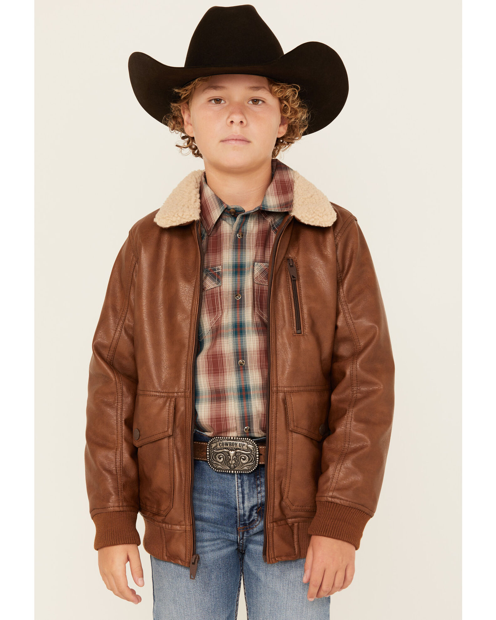 Boys leather bomber jacket new arrivals