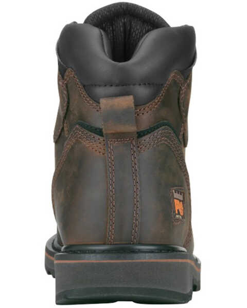 Image #3 - Timberland Men's 6" Pit Boss Work Boots - Soft Toe , Brown, hi-res
