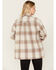 Image #4 - Cleo + Wolf Women's Flannel Shacket, Cream, hi-res