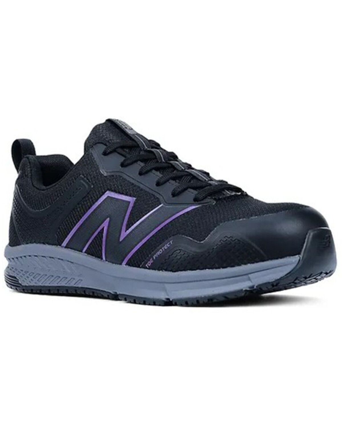 Image #1 - New Balance Women's Evolve Work Shoes - Alloy Toe, Black, hi-res