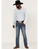 Hooey by Rock & Roll Denim Men's Revolver Medium Wash Reflex Stretch Slim Straight Jeans, Medium Wash, hi-res