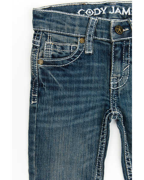 Image #2 - Cody James Men's Stone Cold Wash Slim Boot Stretch Jeans - Infant & Toddler, Dark Medium Wash, hi-res