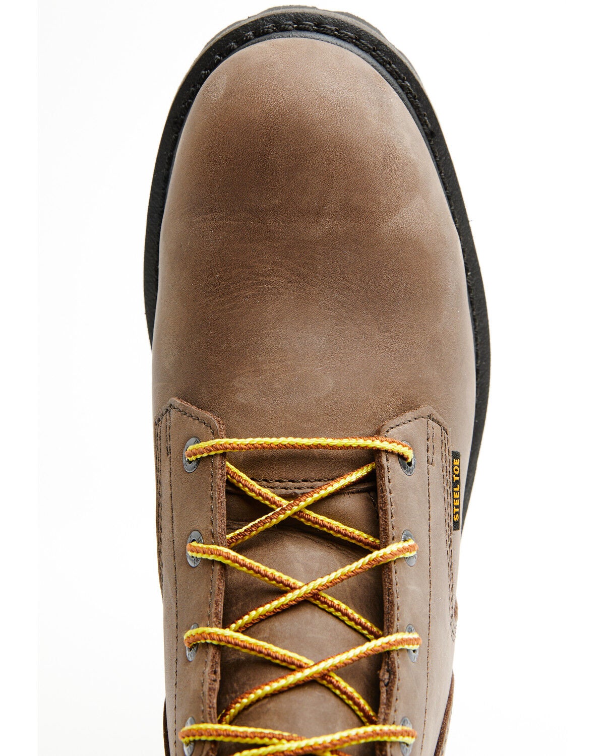 Image #6 - Hawx Men's 8" Logger Lace-Up Waterproof Work Boot - Steel Toe, Chocolate, hi-res