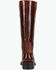 Image #5 - Frye Women's Viv Riding Boots - Round Toe, Red/brown, hi-res