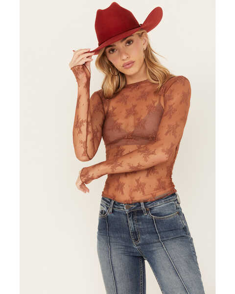 Image #1 - Free People Women's Lady Lux Layering Top , Bronze, hi-res
