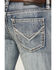 Image #4 - Rock & Roll Denim Men's Pistol Light Vintage Wash Stackable Bootcut Denim Jeans , Light Wash, hi-res