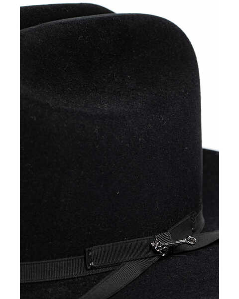 Image #6 - Stetson Open Road 6X Felt Western Fashion Hat, Black, hi-res
