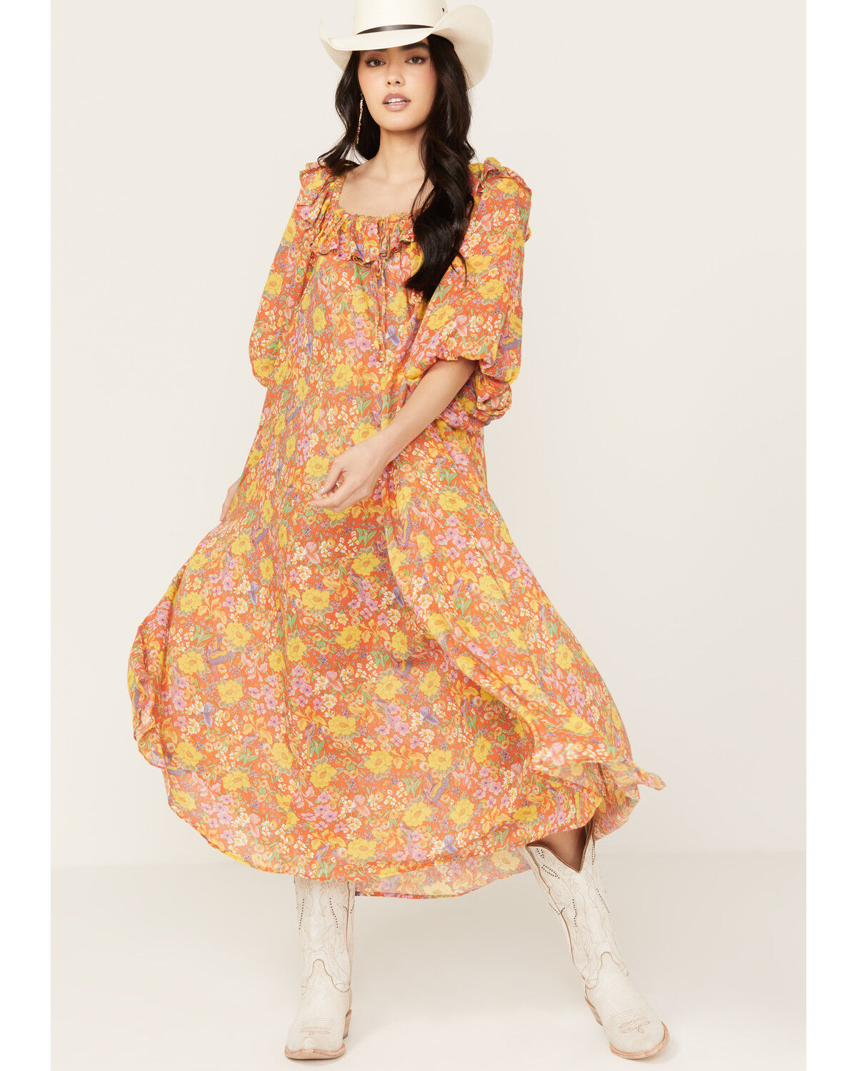 Image #1 - Spell Women's Last Drink Midi Dress, Multi, hi-res