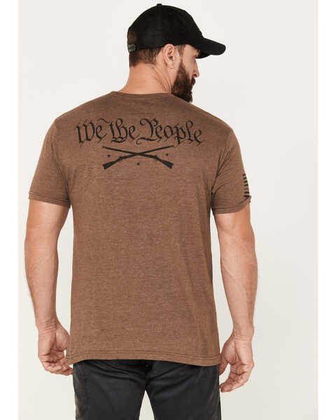 Image #3 - Howitzer Men's We The People Graphic T-Shirt, Brown, hi-res