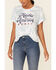 Cut & Paste Women's Tie-Dye Made In America Graphic Tee , Blue, hi-res