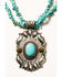 Image #2 - Shyanne Women's Cactus Rose Turquoise Medallion Necklace , Multi, hi-res