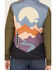 Image #4 - Cleo + Wolf Women's Rising Sun Color Block Puffer Jacket, Moss Green, hi-res