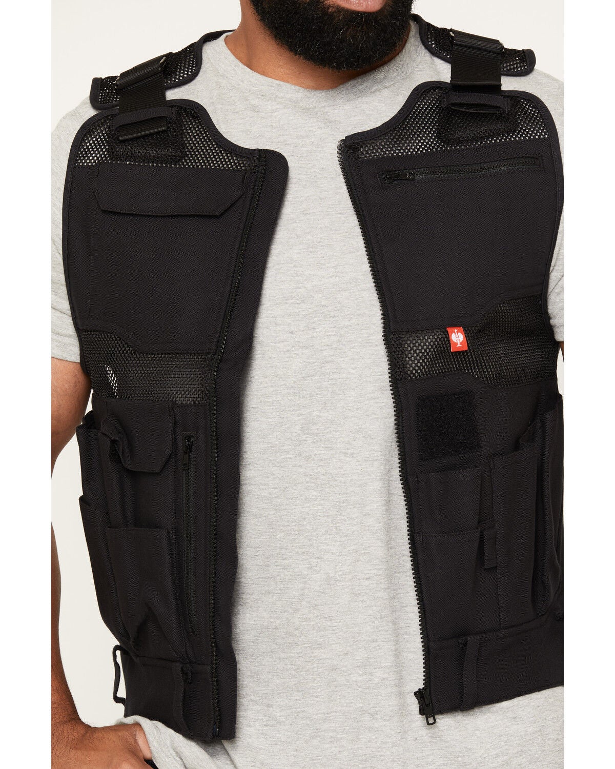 Image #3 - Strauss Men's Tool Vest, Black, hi-res